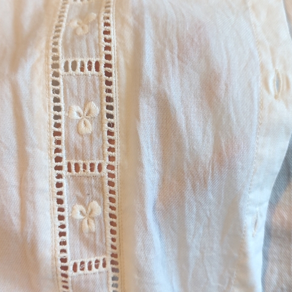 Lace romantic shirt, Ecru, size XL - Picture 10 of 10